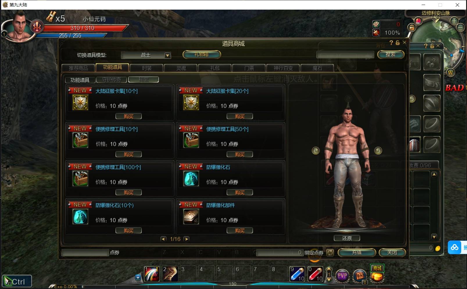 【第九大陆】3D动作闯关MMORPG端游版本VM单机一键端+WIN学习手工端+网页注册+GM命令+PC客户端+视频教程+西西亲测 精品端游 第4张-西西源码屋